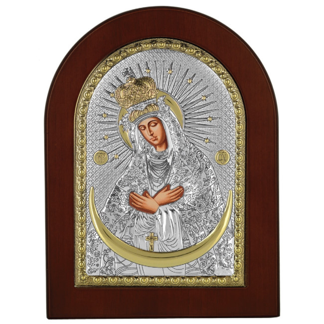 Остробрамська Ікона Божої Матері 15x21см аркової форми на дереві