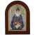 Ікона Святого Паїсія 15x21см в різнобарвній емалі аркової форми на дереві