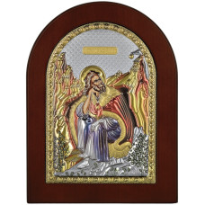 Ікона Святий Ілля 15x21см в різнобарвній емалі аркової форми на дереві