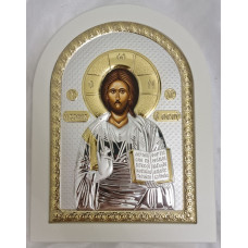 Ікона Ісуса Христа 20x26см аркової форми на білому дереві