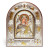 Страсна (Неустанної Допомоги) Ікона Божої Матері 20x25см під склом аркової форми на дереві