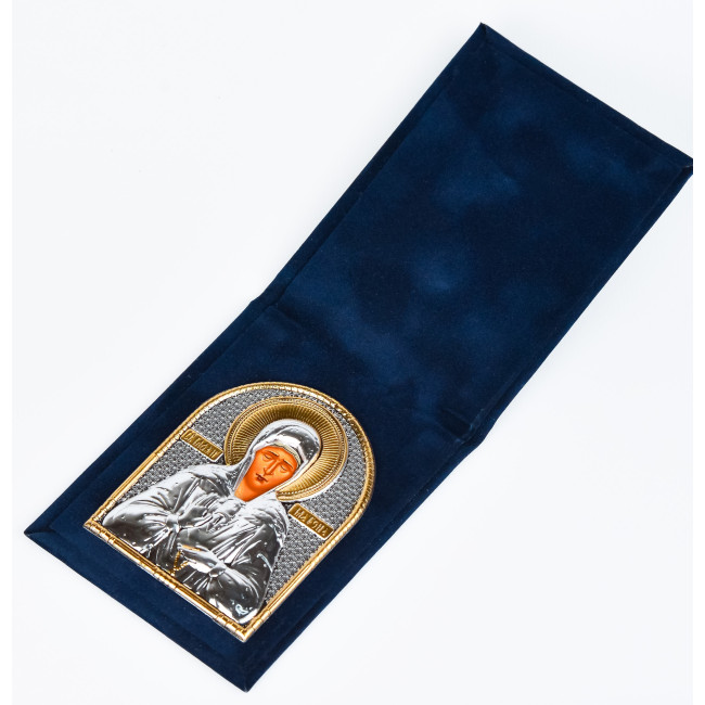 Ікона Матрони 5,5х7см в бархатній книжечці EP2-163WAG/P