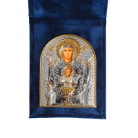 Невипивна Чаша ікона Божої Матері 5,5х7см в бархатній книжечці