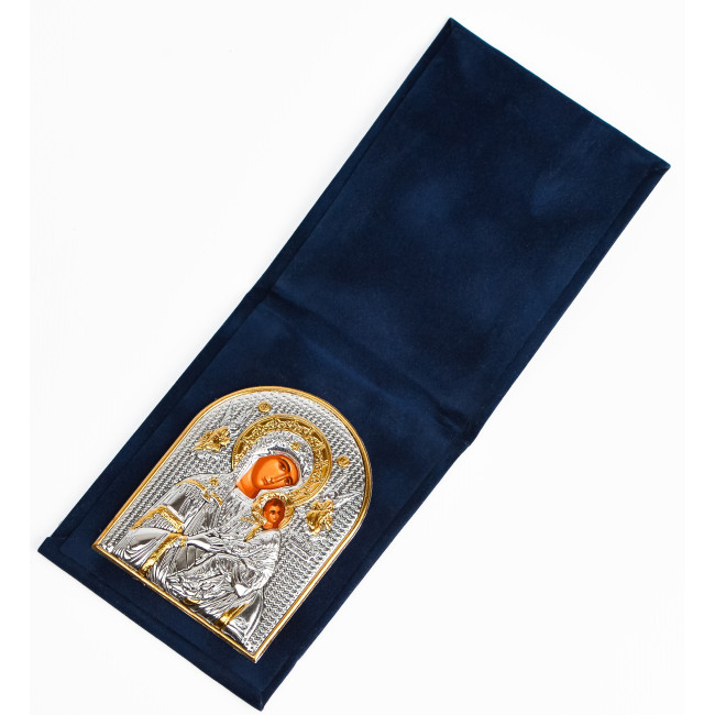 Страсна (Неустанної Допомоги) Ікона Божої Матері 3,8х5,3см в бархатній книжечці EP1-008WAG/P