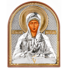 Ікона Матрони 8,5х15,5см аркової форми на пластиковому кіоті