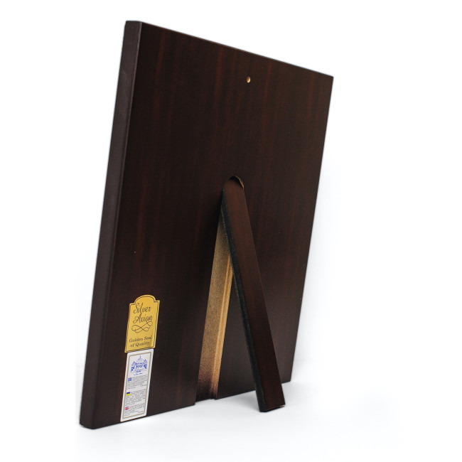 Икона Святое Семейство 27,5х31,2см в серебряном окладе с позолотой квадратной формы на дереве EP516-015XM/P