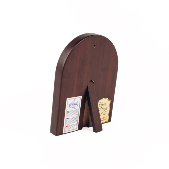 Ікона Святе Сімейство 11,9х15,2см срібна аркової форми на дереві EP4-188XG/S