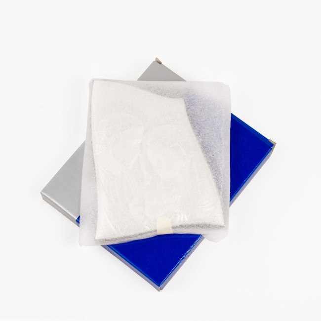 Ікона Святе Сімейство 16х21см срібна на деревякому кіоті хвилясної форми EP-447XG/S