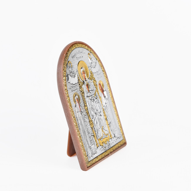 Печерская Икона Божией Матери 8,5х10,5см арочной формы на пластиковом киоте EP3-237PAG/P