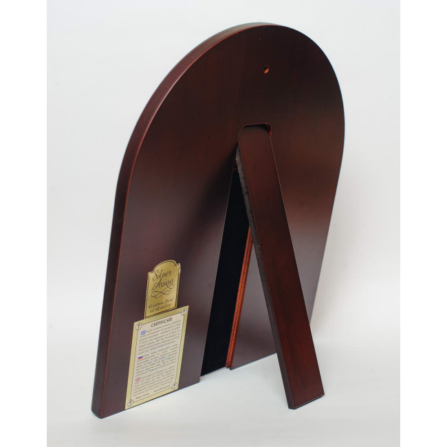 Остробрамська Ікона Божої Матері 15х19,6см в срібному окладі з позолотою EK4-067XAG