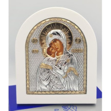 Вишгородська Ікона Божої Матері  11х13см аркової форми на білому дереві