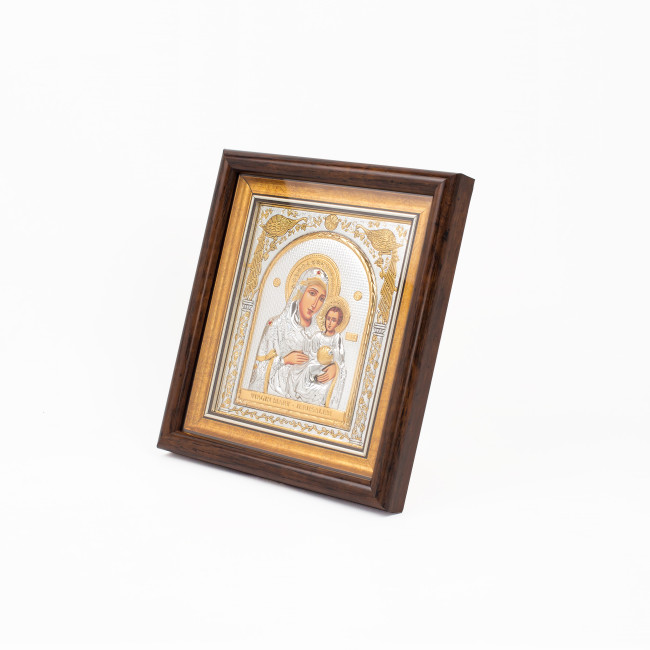 Єрусалимська Ікона Божої Матері 28,5х30,5см під склом в прямокутному кіоті EP515-006KZ/P
