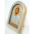 Ікона Ісуса Христа 16,5х21,5см під склом аркова в білій шкірі EPZ4-001AG/P