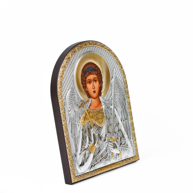 Икона Ангела Хранителя 12х15,2см арочной формы без рамки на дереве EP4-172XG/P