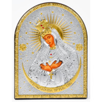 Остробрамська Ікона Божої Матері 16,3х21,3см аркової форми без рамки на дереві