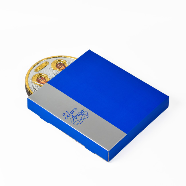 Икона Архангела Михаила и Гавриила 16,3х21,3см арочной формы без рамки на дереве EP5-033XG/P