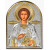 Ікона Пантелеймон Цілитель 8,3х10,4см аркової форми без рамки на дереві EP3-023XG/P