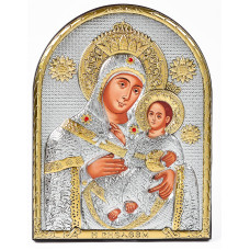 Вифлеємська  Ікона Божої Матері 8,3х10,4см аркової форми без рамки на дереві