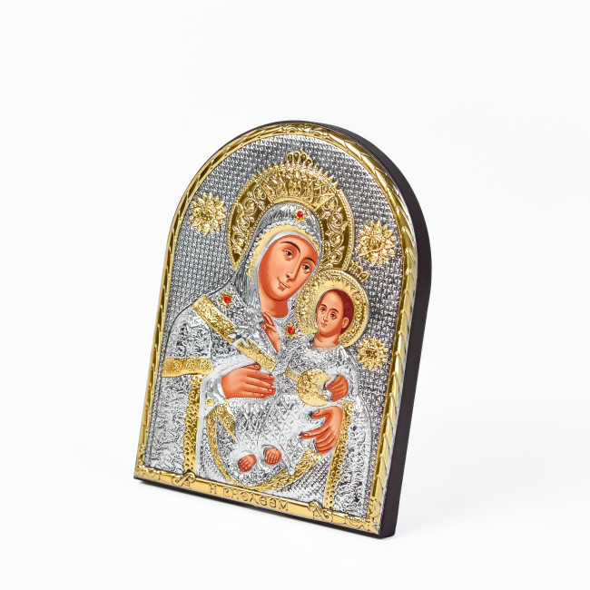 Вифлеємська  Ікона Божої Матері 8,3х10,4см аркової форми без рамки на дереві EP3-021XG/P