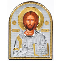 Ікона Ісуса Христа 8,3х10,4см аркової форми без рамки на дереві