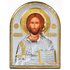 Ікона Ісуса Христа 16,3х21,3см аркової форми без рамки на дереві