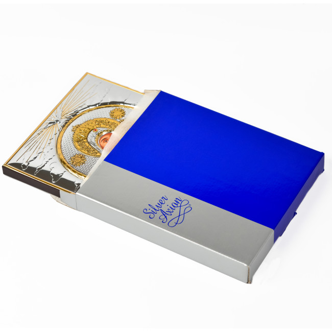 Вифлеємська  Ікона Божої Матері 8х9,3см прямокутної форми на дереві без рамки EP442-021XG/P