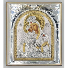Почаївська Ікона Божої Матері 11,3х13см прямокутної форми на дереві без рамки