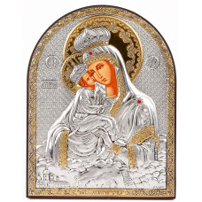 Почаївська Ікона Божої Матері 12х15,2см аркової форми без рамки на дереві