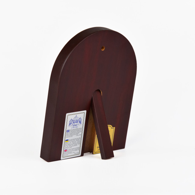 Почаевская Икона Божией Матери 8,3х10,4см арочной формы без рамки на дереве EP3-066XG/P