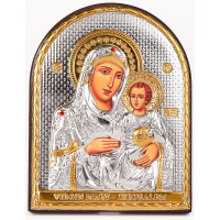 Єрусалимська Ікона Божої Матері 12х15,2см аркової форми без рамки на дереві