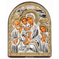 Ікона Трьох Радостей 8,3х10,4см аркової форми без рамки на дереві