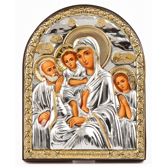 Ікона Трьох Радостей 8,3х10,4см аркової форми без рамки на дереві EP3-273XG/P