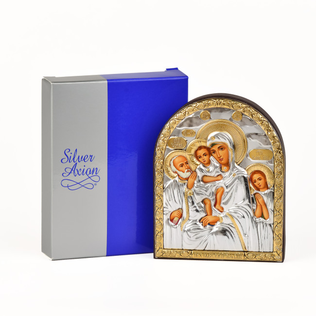 Ікона Трьох Радостей 8,3х10,4см аркової форми без рамки на дереві EP3-273XG/P