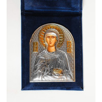 Иконка-оберег в бархатной книжечке Святая Параскева 5,5х7см