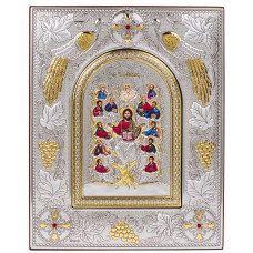 Срібна ікона Дерево життя з Греції 20х25см із позолотою