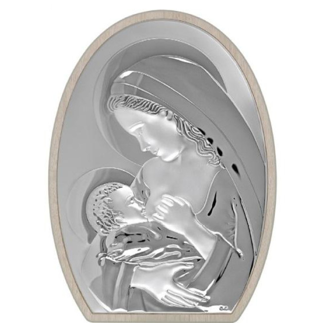 Срібна Ікона Богоматір Годувальниця 26,5x34,5см