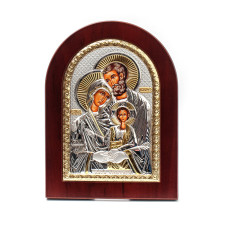 Ікона Святе Сімейство 10x14см аркової форми на дереві
