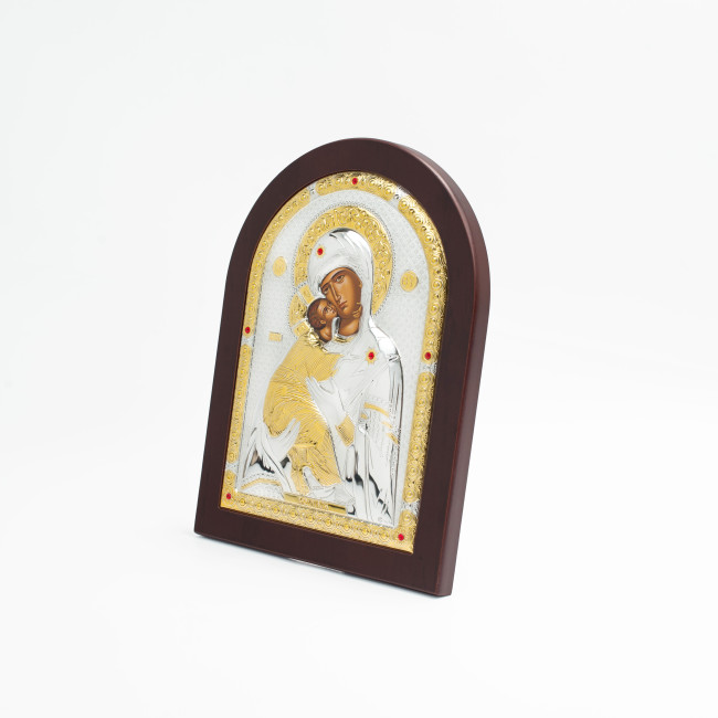 Вишгородська Ікона Божої Матері 20х25см аркової форми на дереві