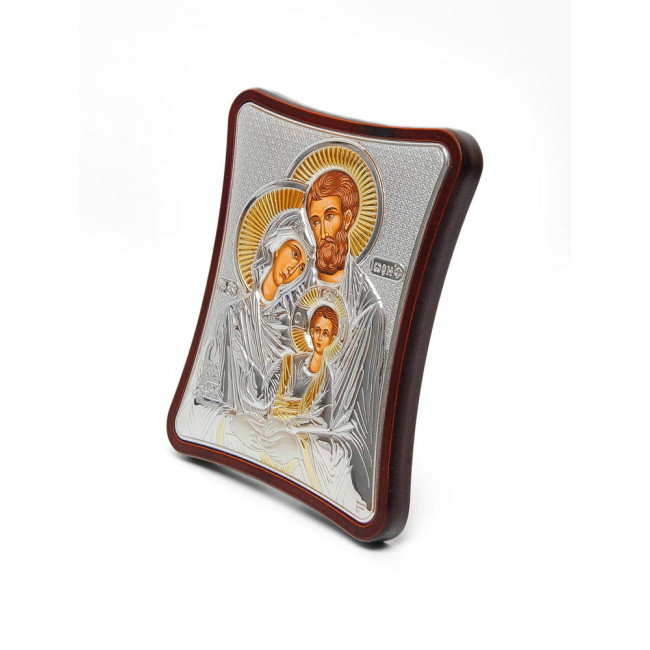 Ікона Святе Сімейство 12x15см на дерев'яному витягнутому кіоті 