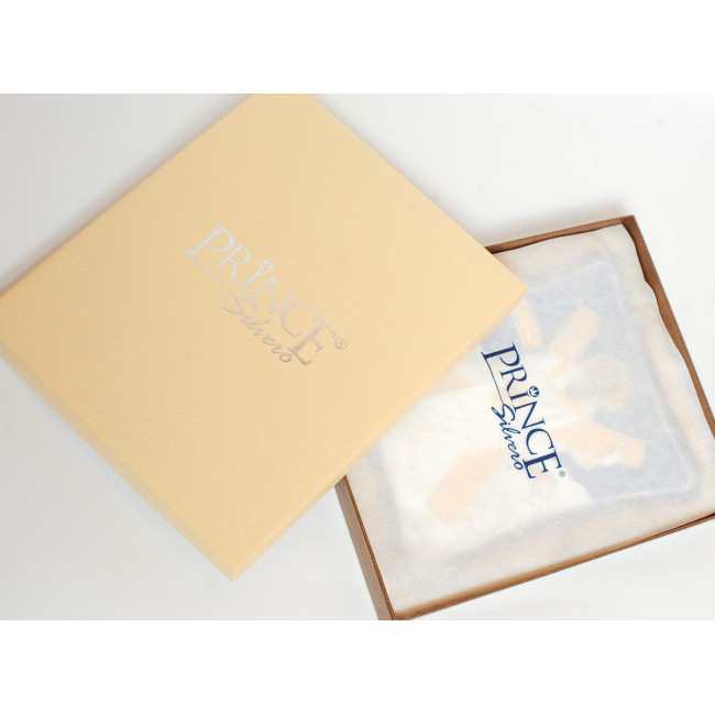 Ікона Андрія Первозванного 12x15см на синьому фоні в дерев'яному витягнутому кіоті 