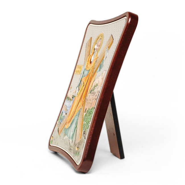 Срібна Ікона Святого Андрія Первозваного на 15х20см продовгуватому кіоті