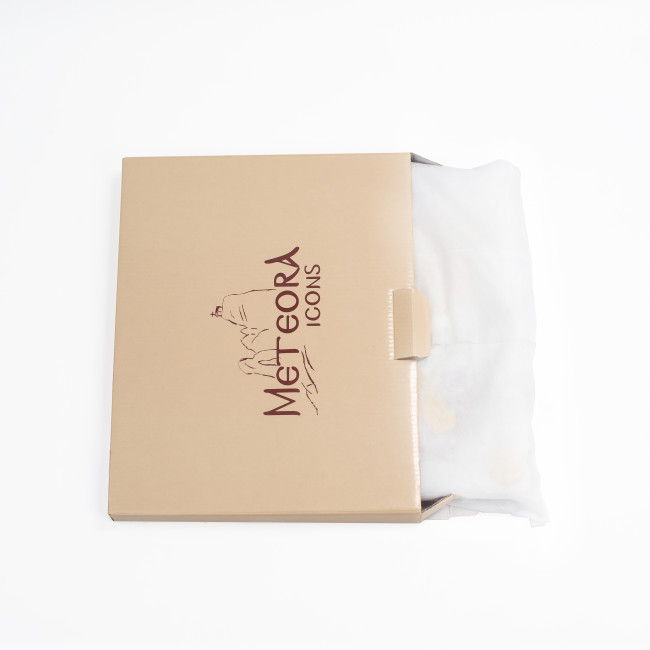 Ікона Ісуса Христа 9,5x12,5см в срібній рамці з позолотою 