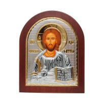 Ісус Христос Спаситель 20х25см арочної форми на дереві