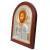 Срібна Ікона Ісуса Христа Спасителя 8,1х9,7см арочної форми на дереві з рамкою EP2-001XAG/P