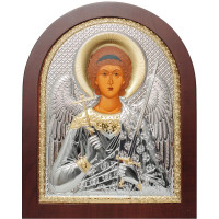 Ангел Хранитель 20х25см арочной формы на дереве