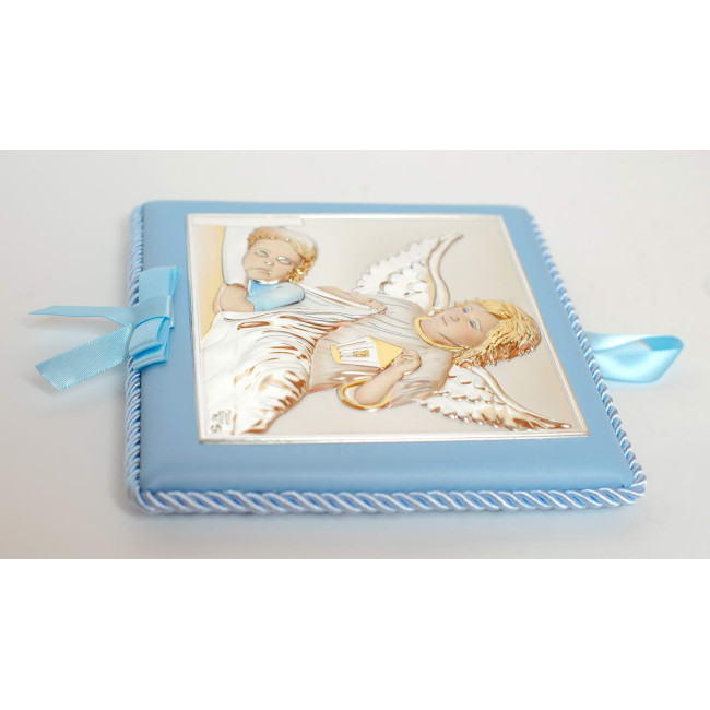 Икона для ребенка. Ангел Хранитель 14х14см на розовой подушечке с музыкой