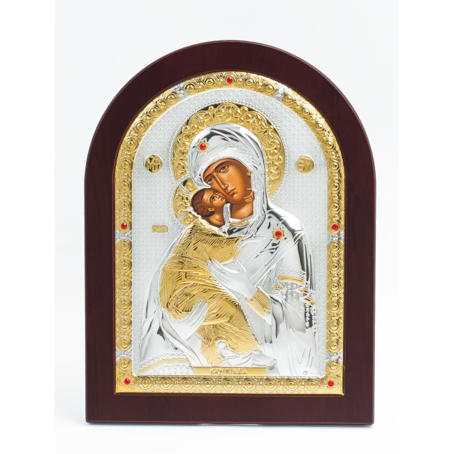 Вишгородська Ікона Божої Матері 15х21см аркової форми на дереві