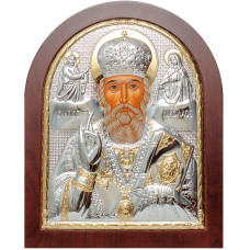 Св. Миколай Чудотворець 20х25см арочної форми на дереві