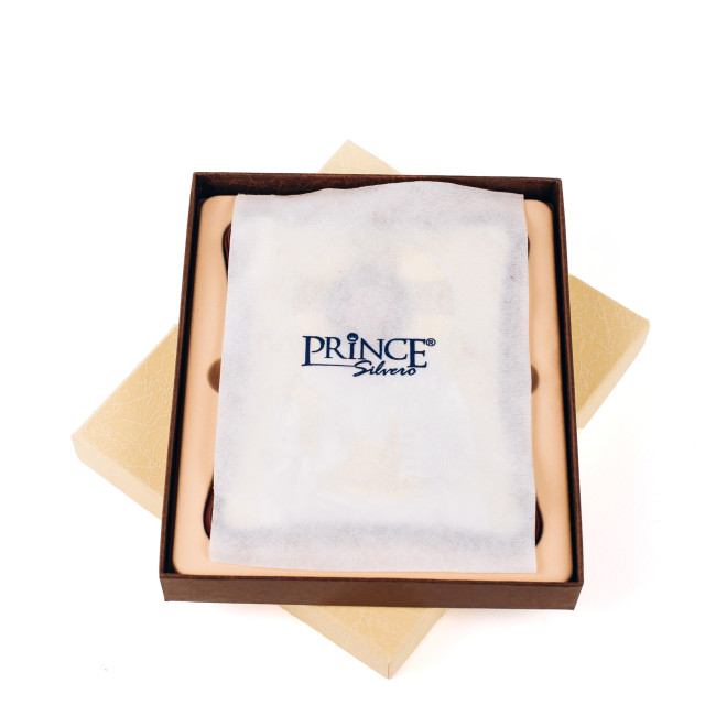 Серце Ісуса 10х14см. Срібна ікона, прикрашена емаллю та позолотою