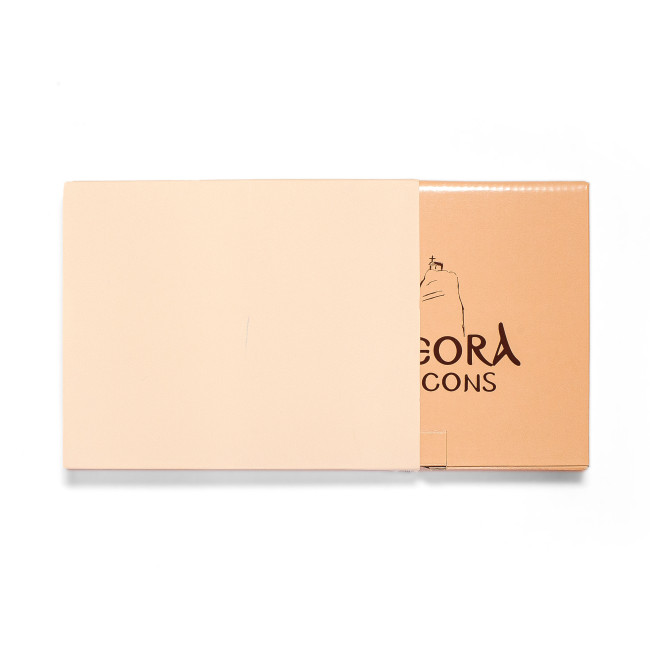 Святе Сімейство 15х21см на білому дереві, грецька срібна ікона